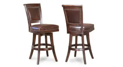 S2920 swivel barstool leather