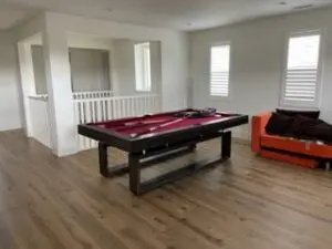 Refined pool table in Pacific Palisades, CA