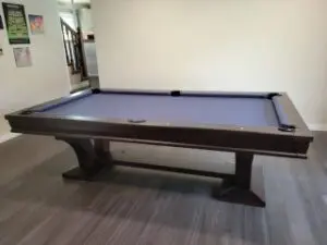 An elegant Brea pool table
