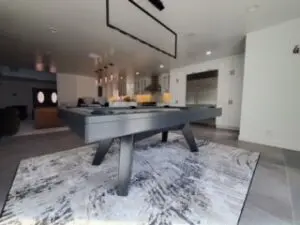 Sleek pool table