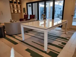 Sleek pool table