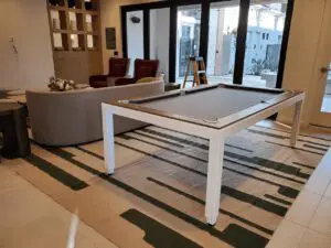 Sleek pool table