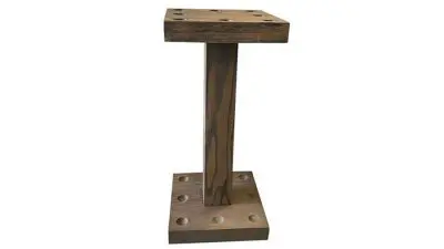 Floor Rack Silvered Ash