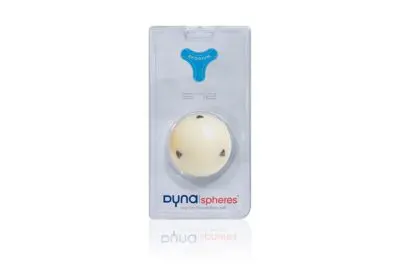 Dynaspheres Rhodium 572 Cue Ball Six Black Triangles