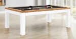 White Frame with Acacia Rails & Dining Top