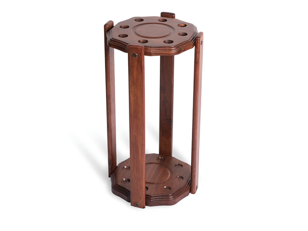 Round floor rack