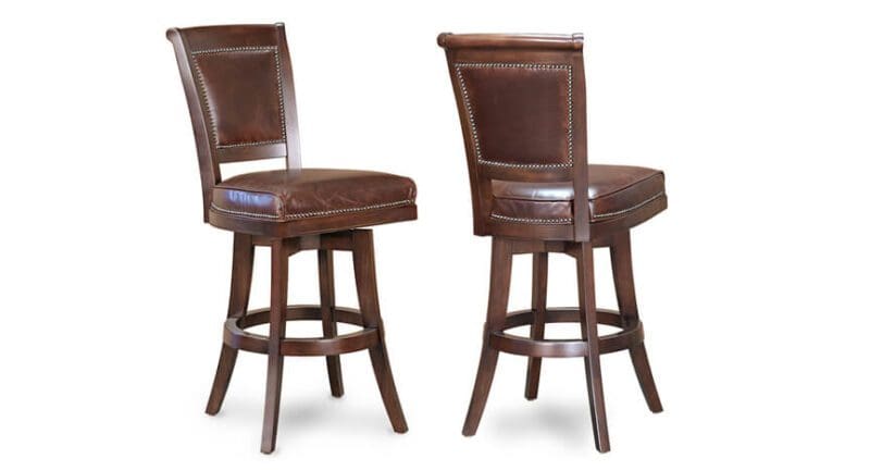 S2920 swivel barstool leather