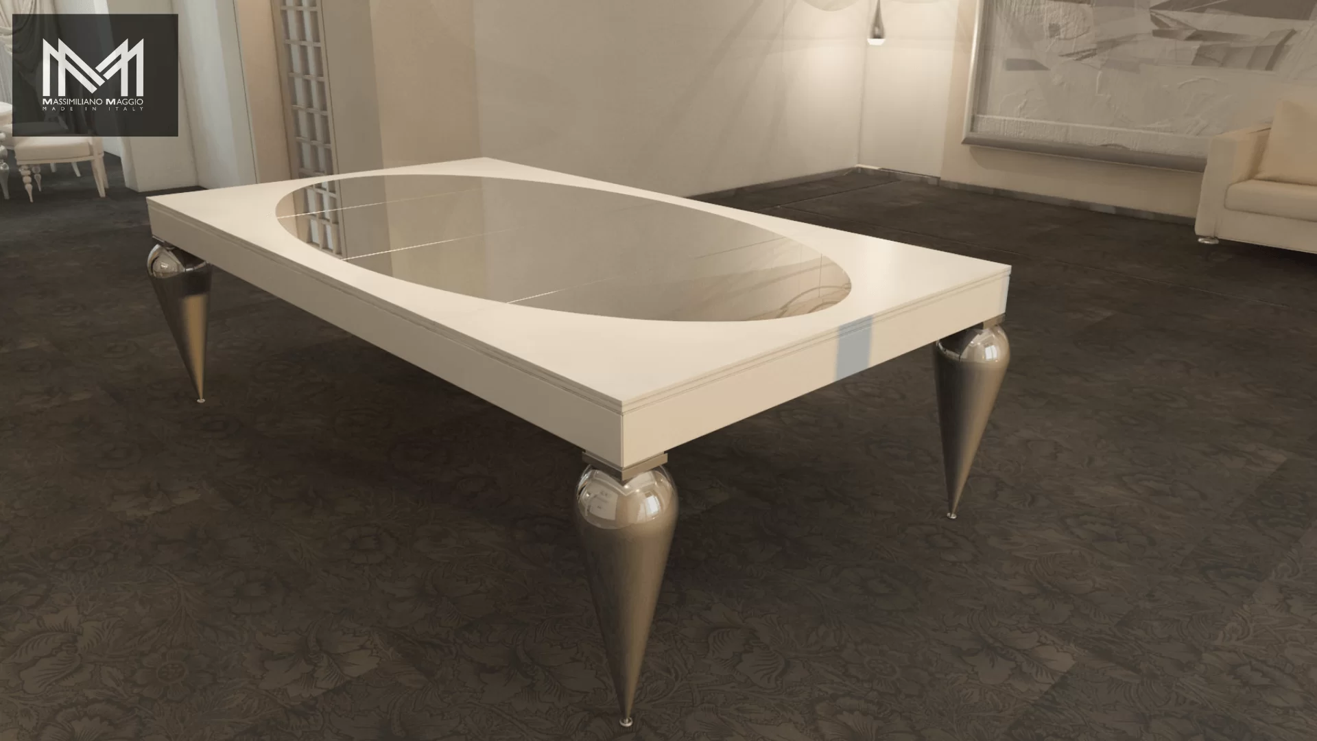 7 Pool Table Cabochon by Massimiliano Maggio Made in italy Luxury Pool Table