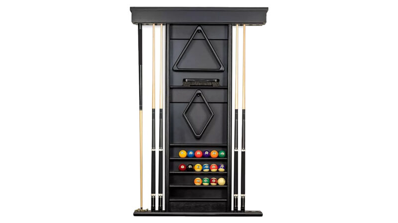 Black Ambassador Wall Cue Rack