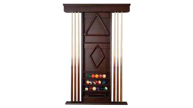 Espresso Ambassador Wall Cue Rack