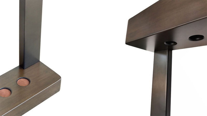 Steel wood walk rack top and bottom