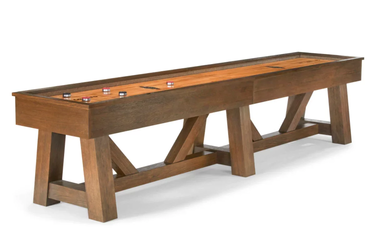 スタンダードカリフォルニア フローディング テーブル 新品未使用 コヨーテ Botanic-Shuffleboard-Brown-