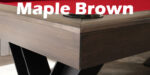Maple Brown with Black Steel Legs