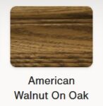 American Walnut Finish on Oak Wood