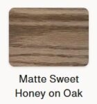 Matte Sweet Honey Finish on Oak Wood