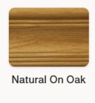 Matte Natural Finish on Oak Wood