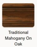 Traditional Mahogany Finish on Oak Wood