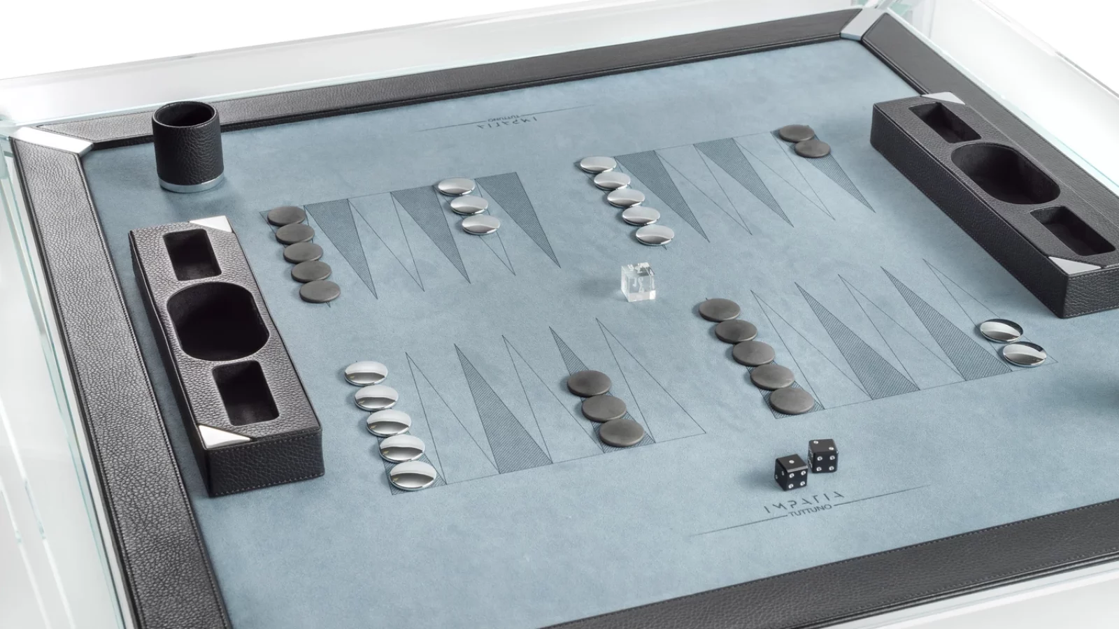 01 Tuttuno Leather Nero Sky Bakcgammon 1200 01 Tuttuno Leather Nero Sky Bakcgammon 1200