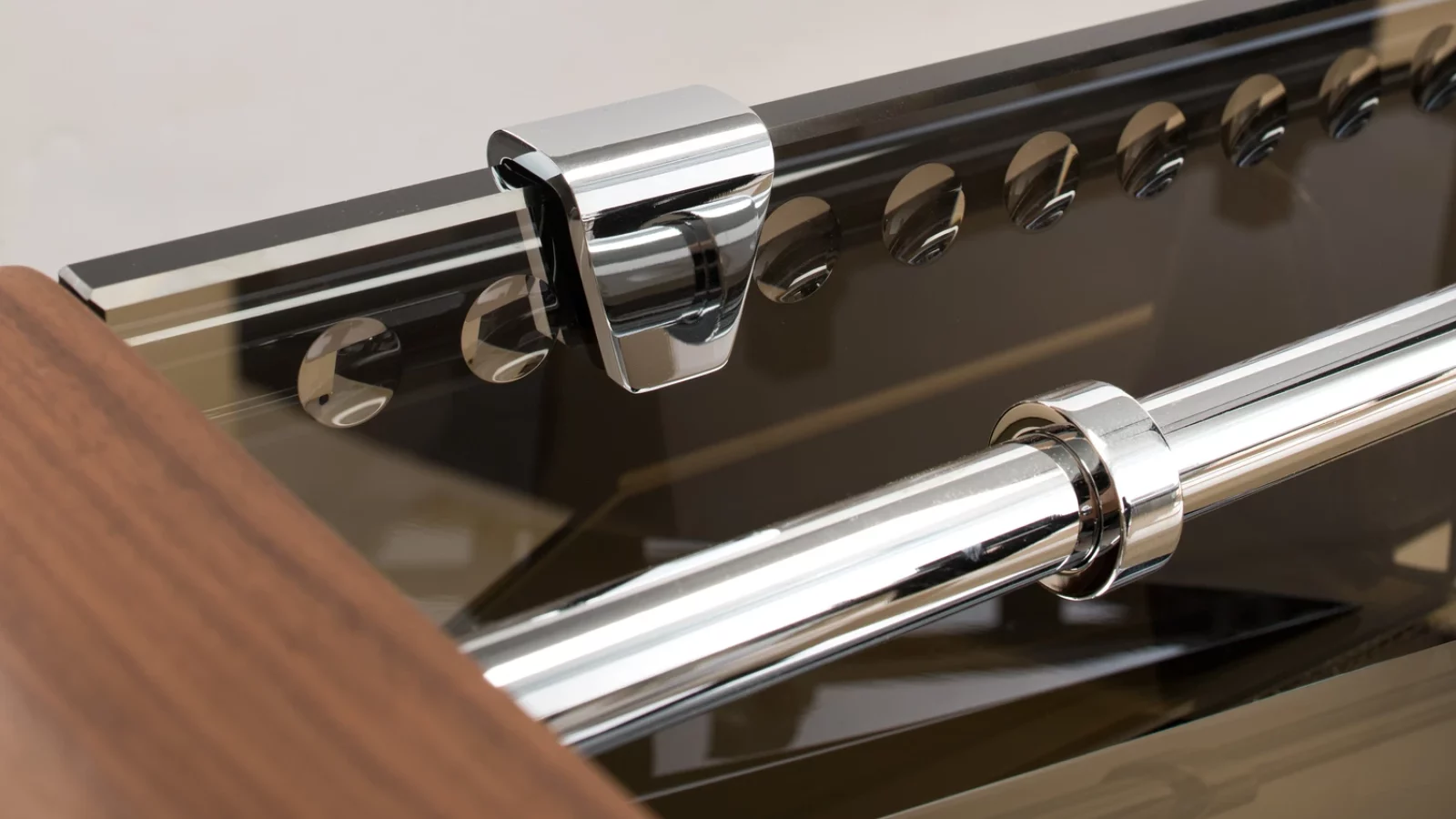 21 impatia Derby Wood Brown walnut bronze glass foosball 1200