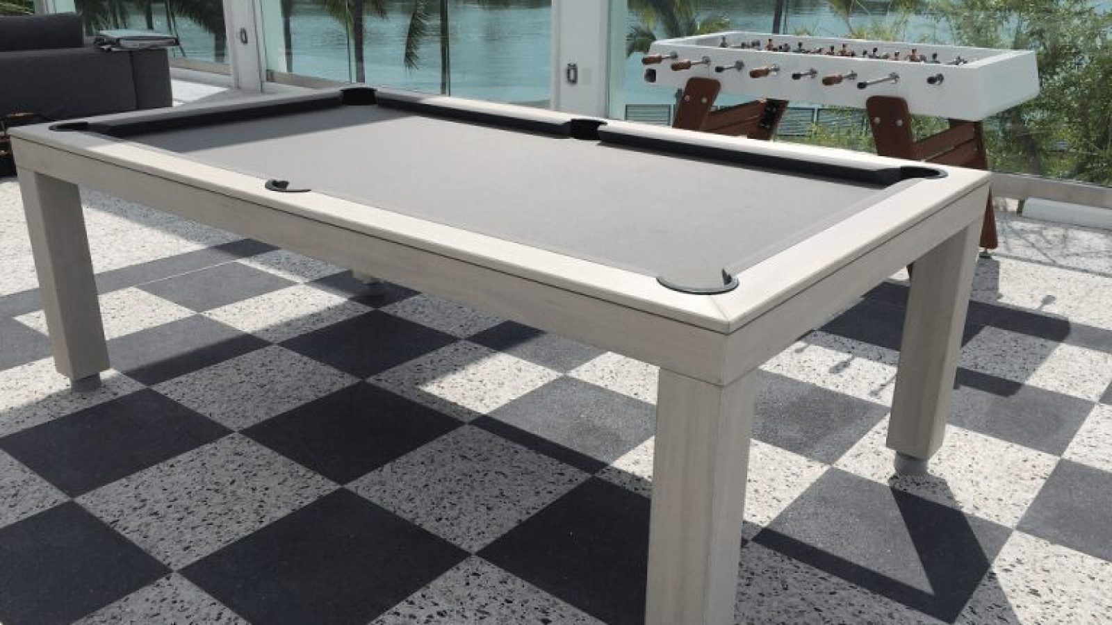 7 Outdoor convertible dining pool table fusion outdoor billiard table