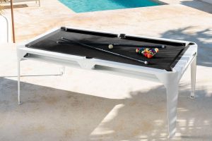 Billard Hyphen Cornilleau blanc arctic blanc tapis fonce