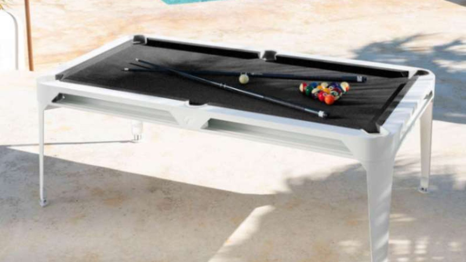 Billard Hyphen Cornilleau blanc arctic blanc tapis fonce
