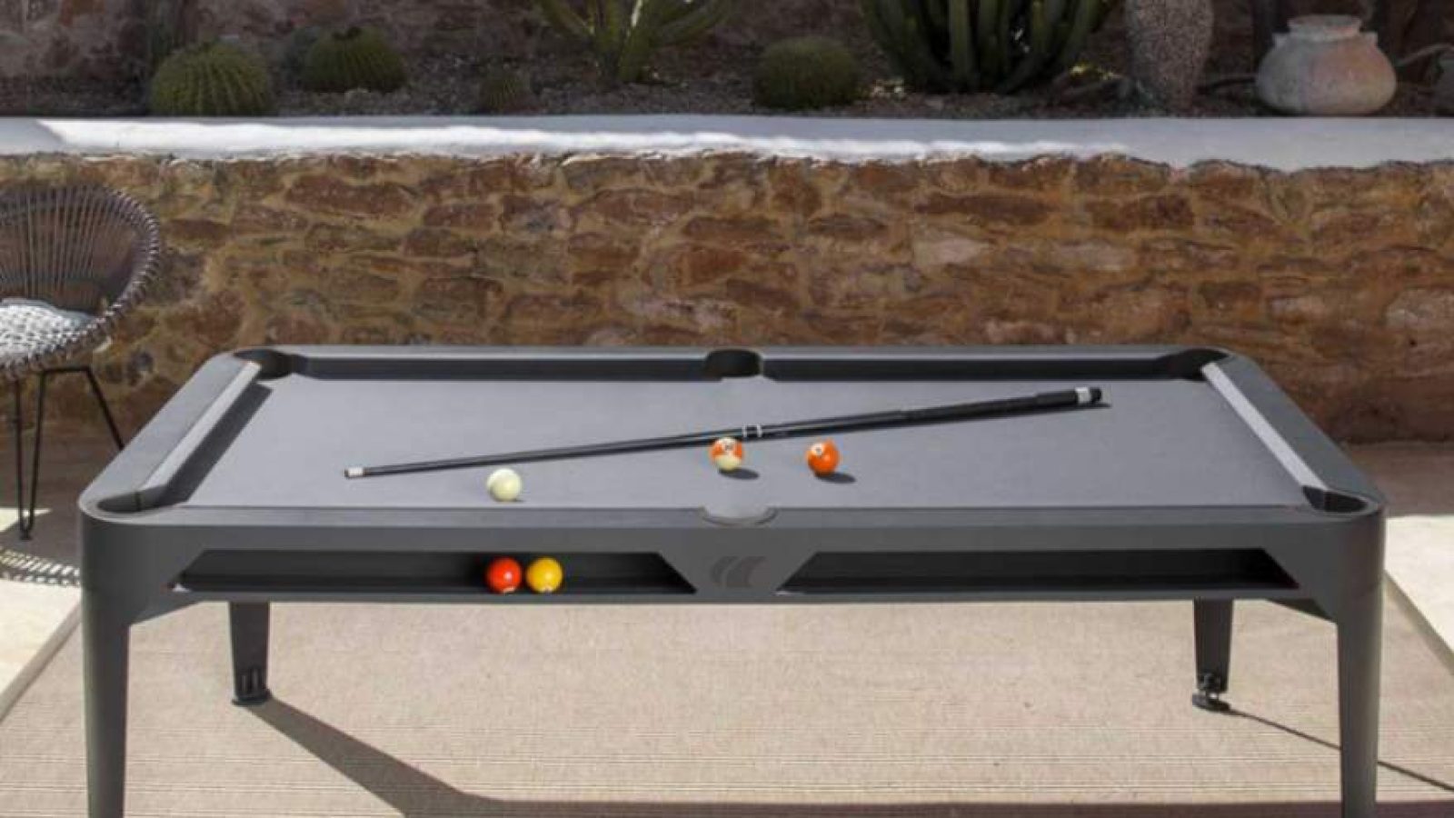 Billard Hyphen Cornilleau gris noir gris noire face