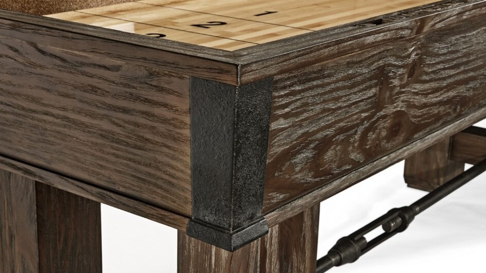 Canton shuffleboard closeup detail corner