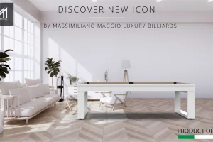 Cover NEW Icon Exclusive Pool table by Massimiliano Maggio Made in Italy