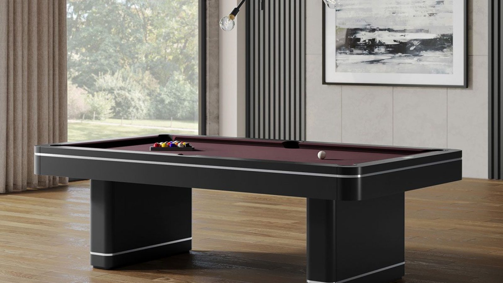 Deco Pool Table Black Styled