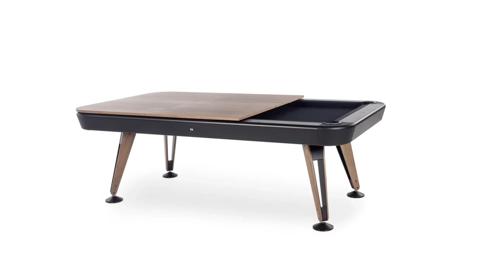 Diagonal Indoor 7ft black walnut top 02