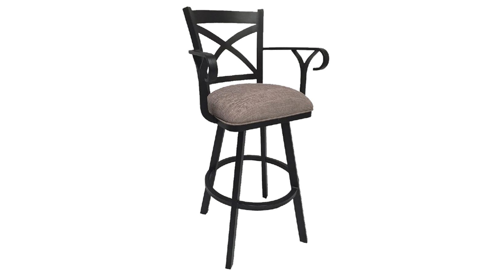 Edison Bar Stool Back and Arms Edison Bar Stool Back and Arms