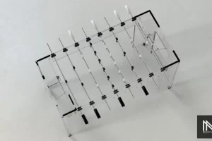 Foosball Crystal Modern Massimiliano Maggio Acrylic overview