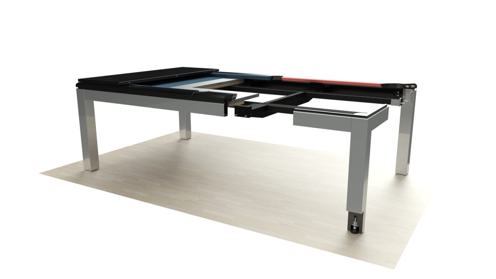 La Condo Evolution Stainless Pool Table Canada Billard 2 1296x