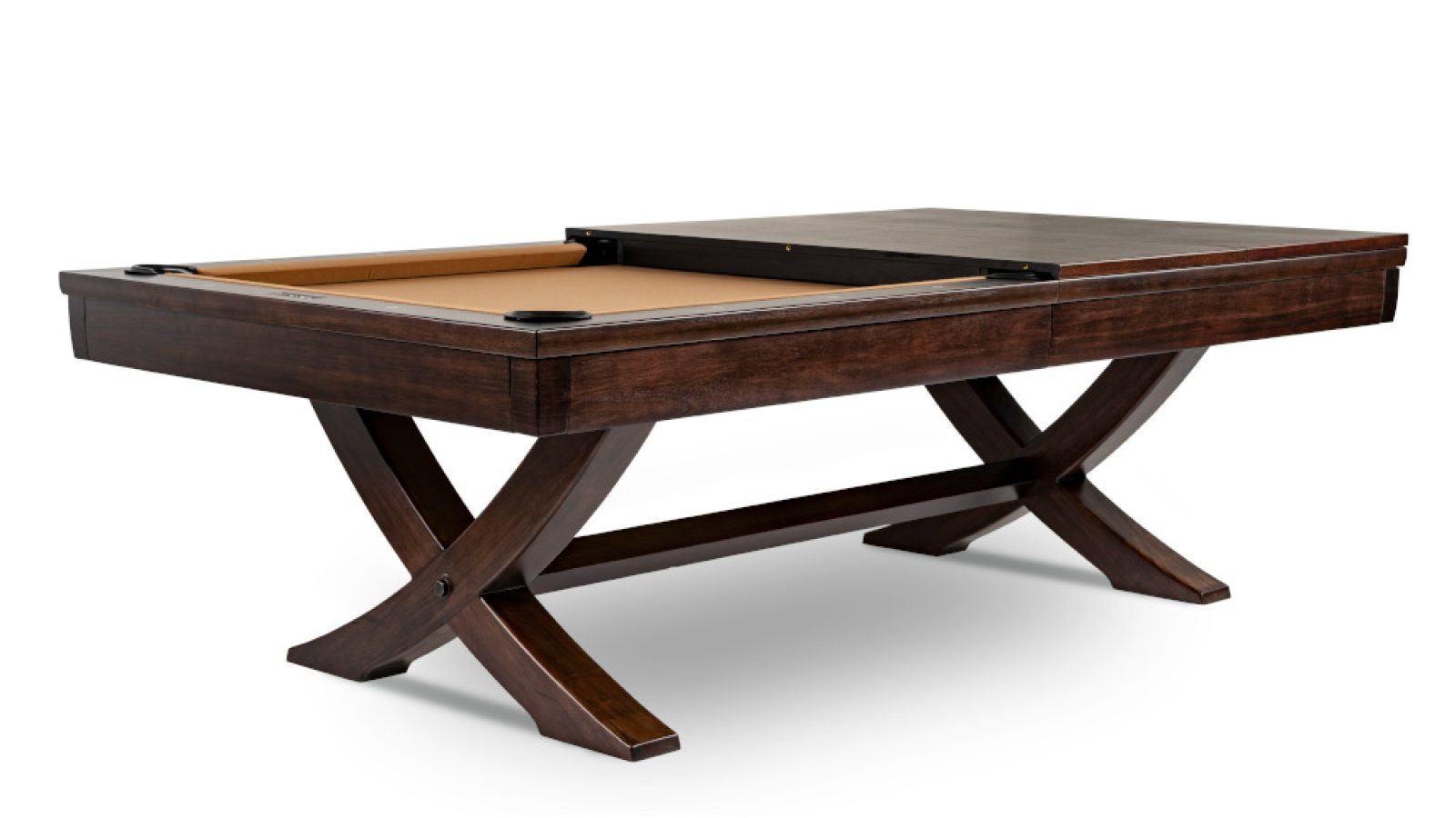 Reagan pool table with half dining top