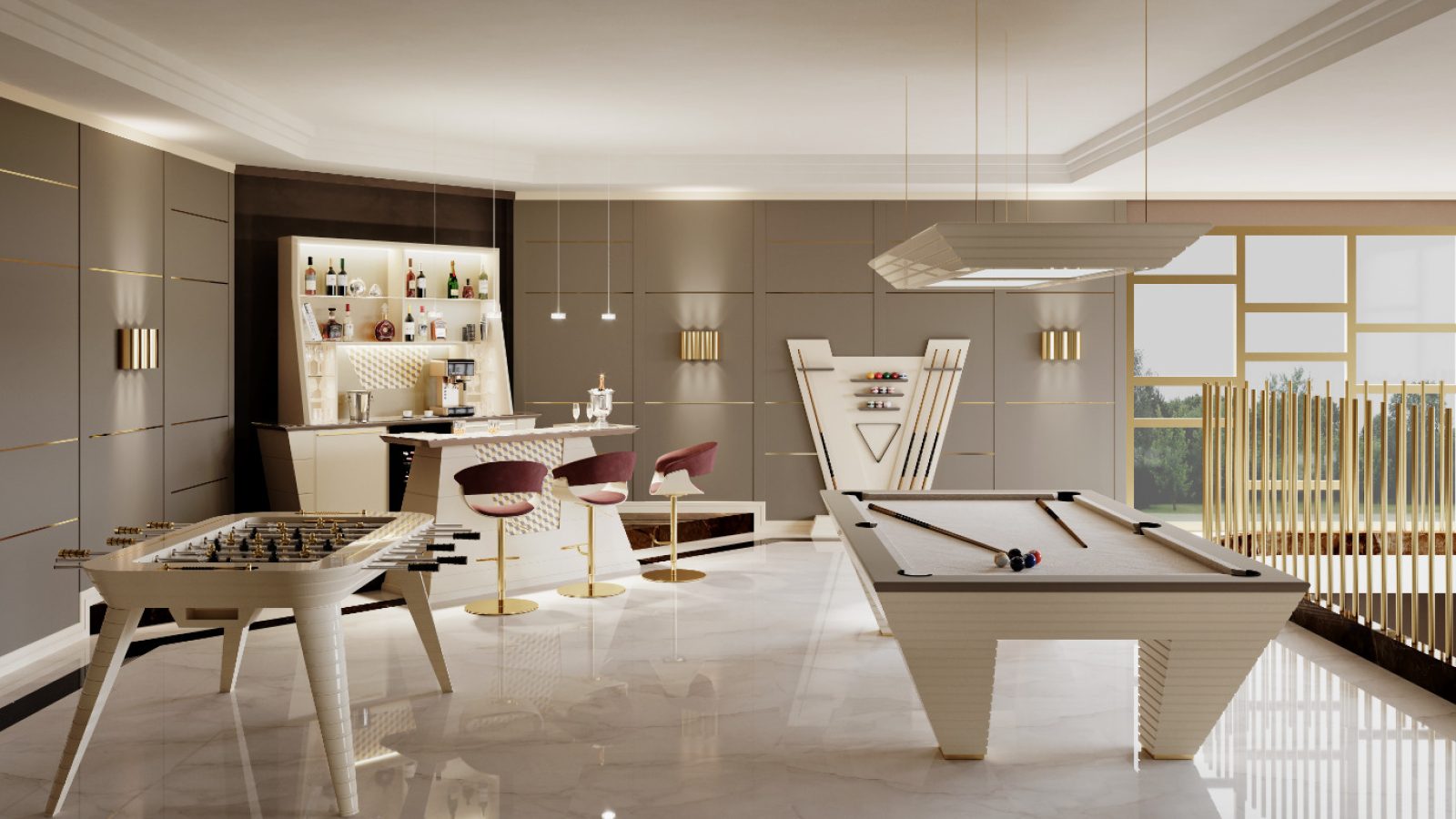 Stadium Lifestyle with Pool Table