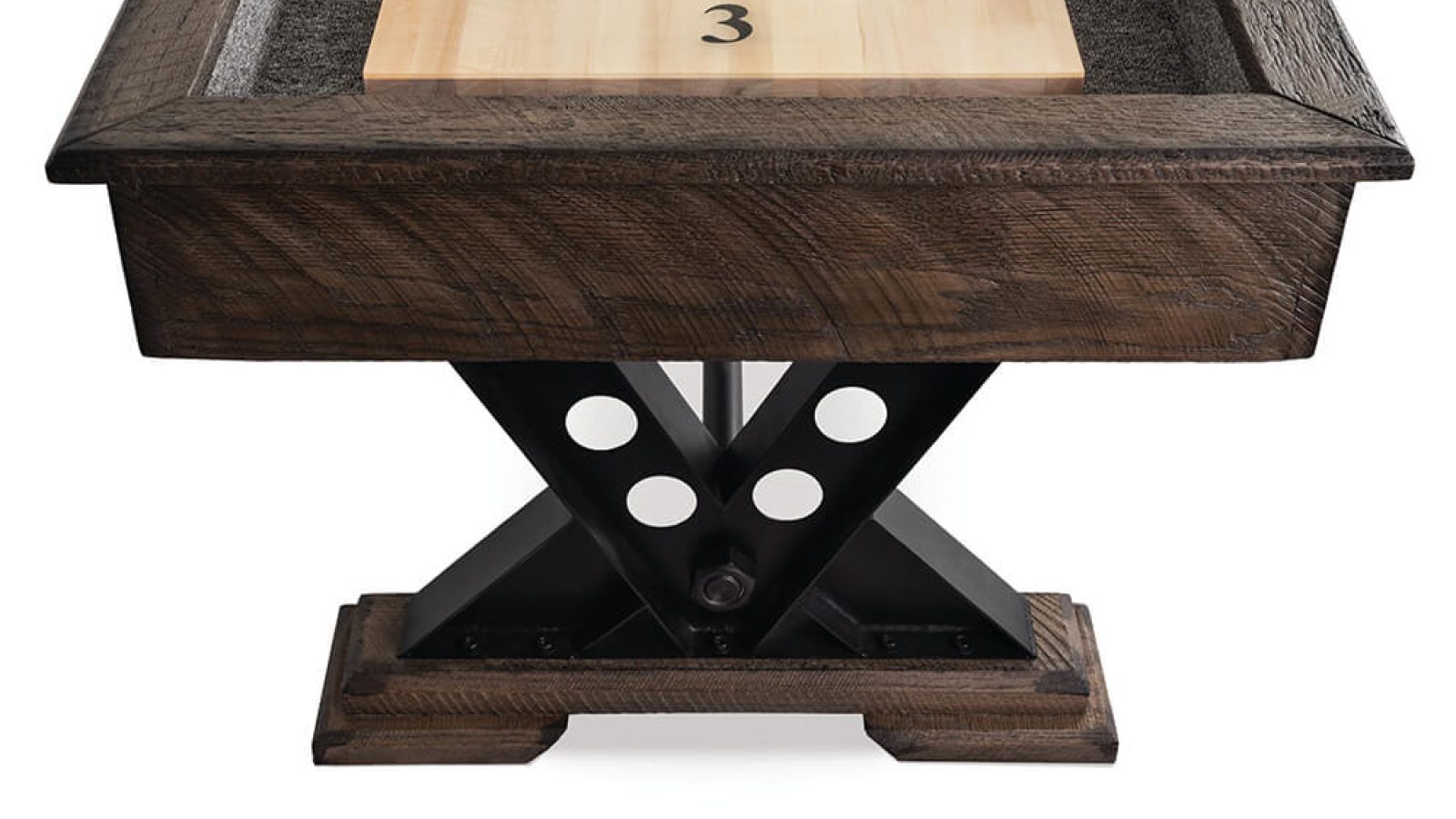 Vienna Shuffleboard table end view comp