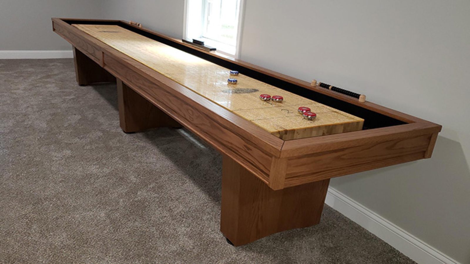 York Shuffleboard AW Oak 1