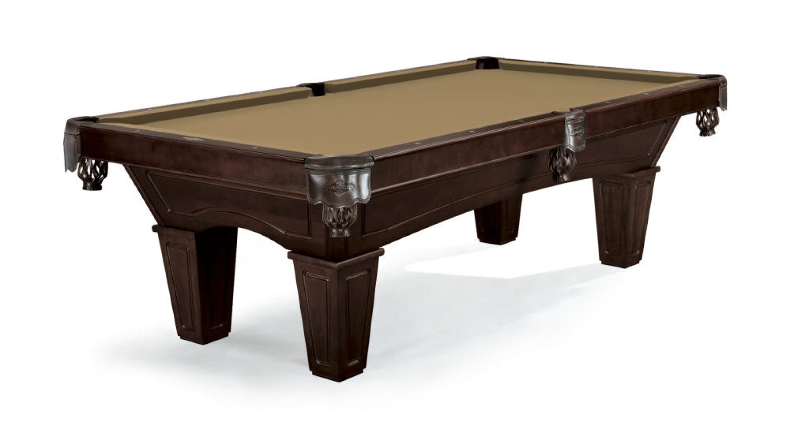 allenton 7 foot pool table with tapered leg finish espresso cloth sahara