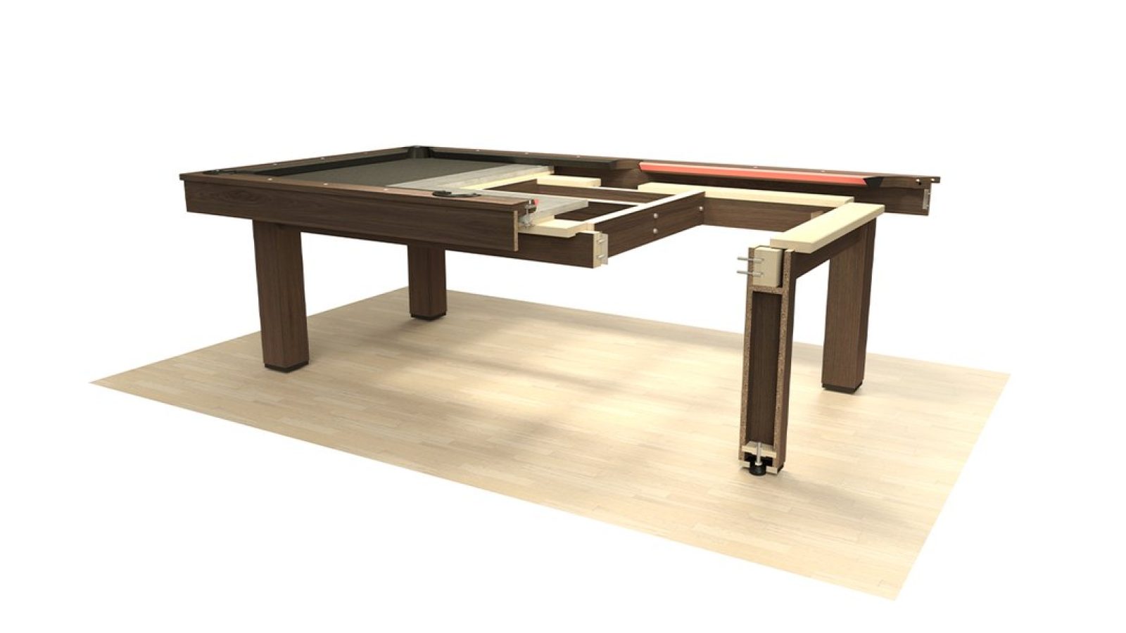 canada billiard euro pool table frame