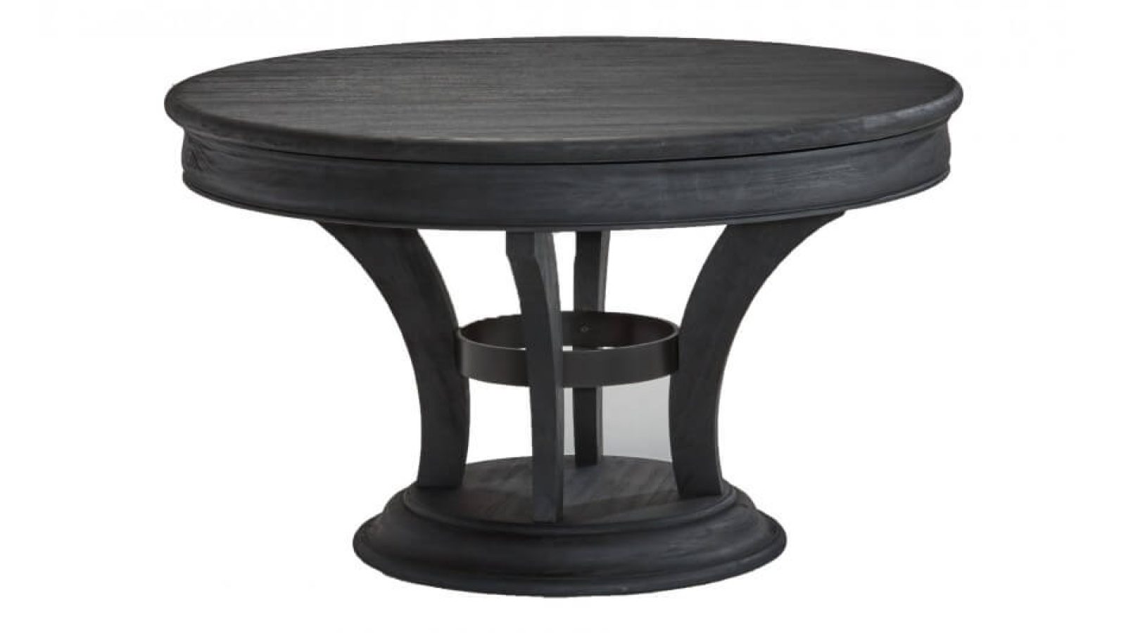 centennial game table black wire brush with reversible game top