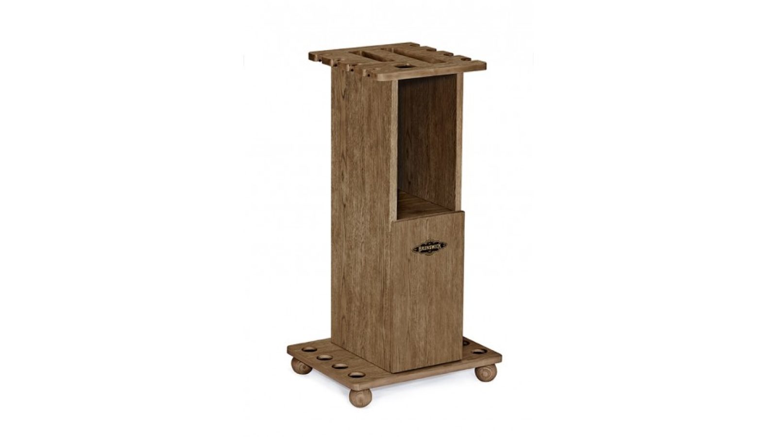 heritage floor rack rustic dark brown
