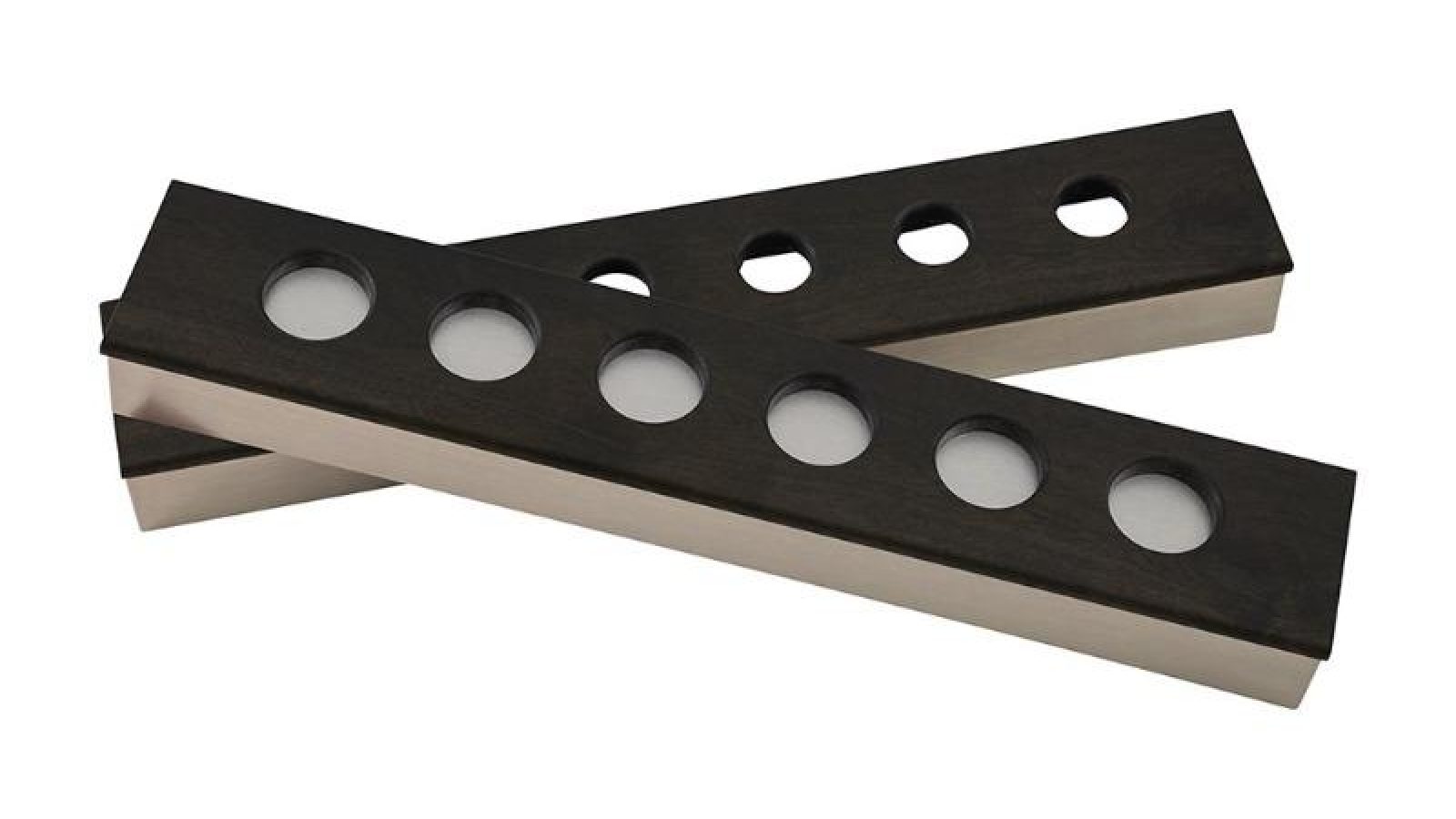 la-condo-cue-rack-2pc-wall-rack-stainless-steel-white-birch la condo cue rack 2pc wall rack stainless steel white birch