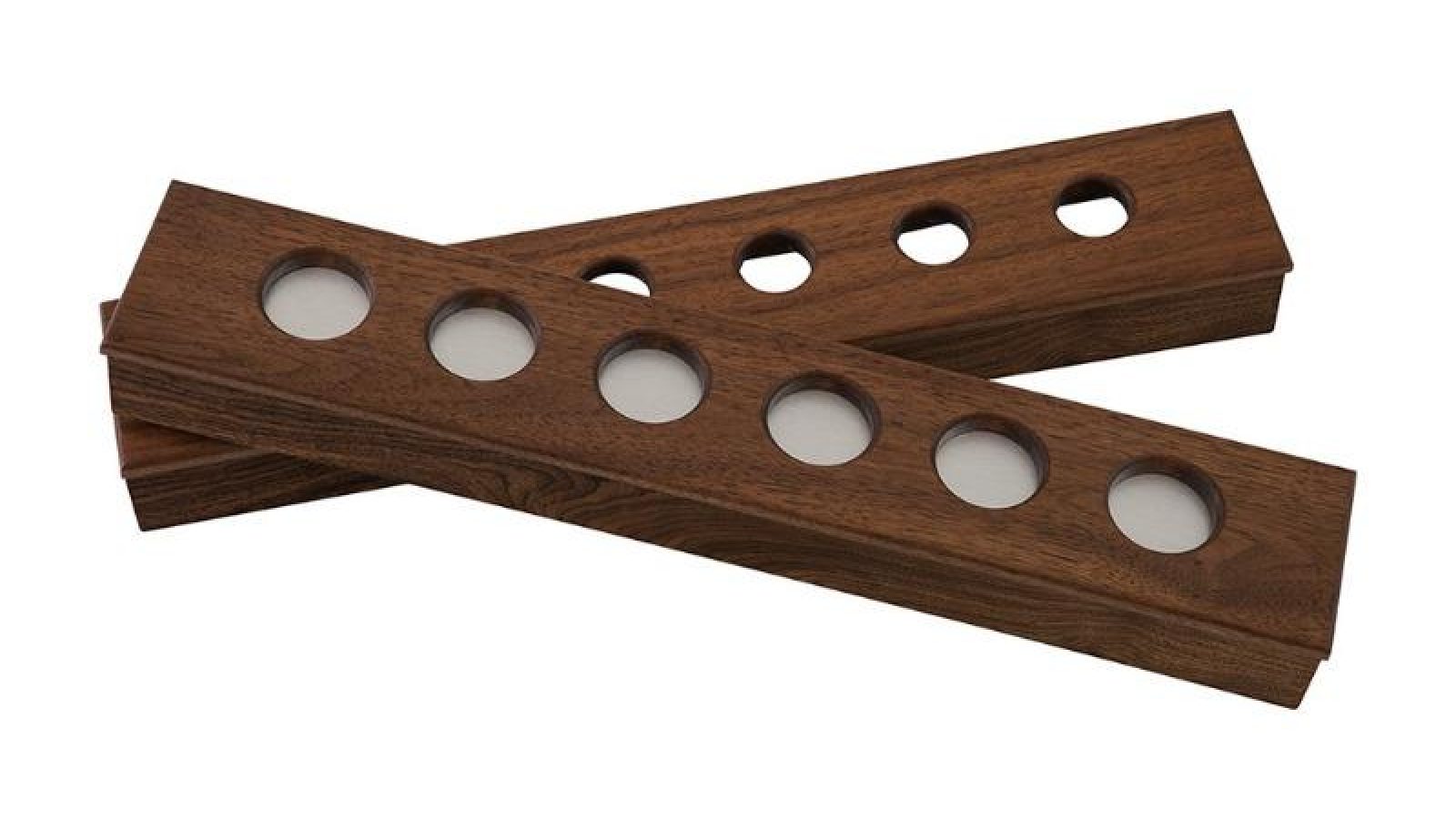 la-condo-cue-rack-2pc-wall-rack-walnut la condo cue rack 2pc wall rack walnut