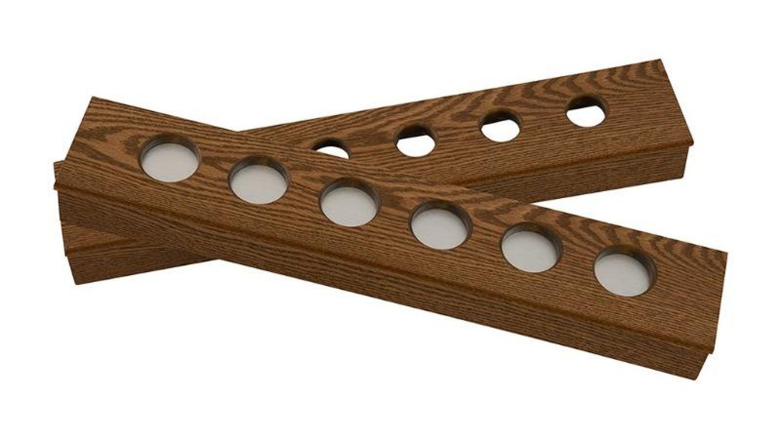 la-condo-cue-rack-2pc-wall-rack-white-oak la condo cue rack 2pc wall rack white oak